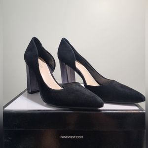 Nine West Women Black Suede Shoes
